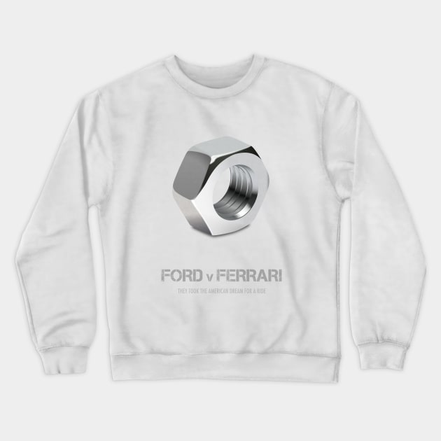 Ford v Ferrari - Alternative Movie Poster Crewneck Sweatshirt by MoviePosterBoy